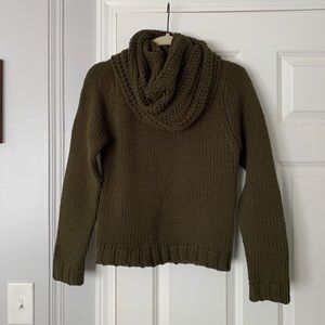 Chunky Knit Cowl Neck Sweater